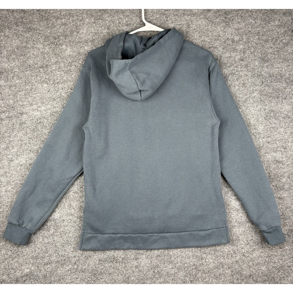 PUMA Women's Long Sleeve Fleece Pullover Hoodie Gray Blue Small Soft Comfort - Picture 3 of 7